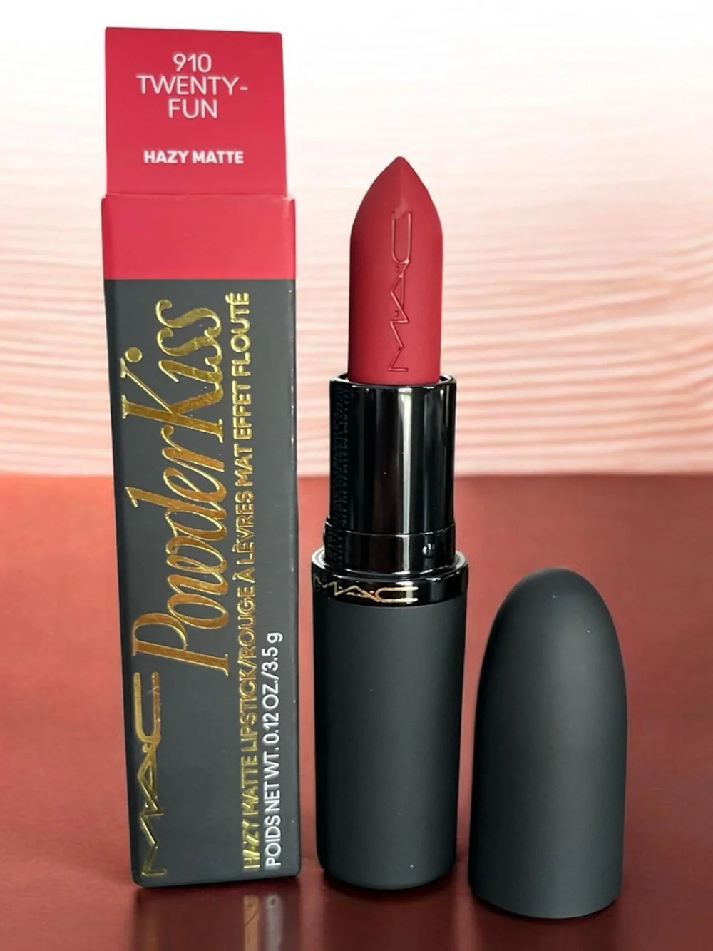 🆕910 TWENTY FUN - MAC Cosmetics Powder Kiss Hazy Matte Lipstick